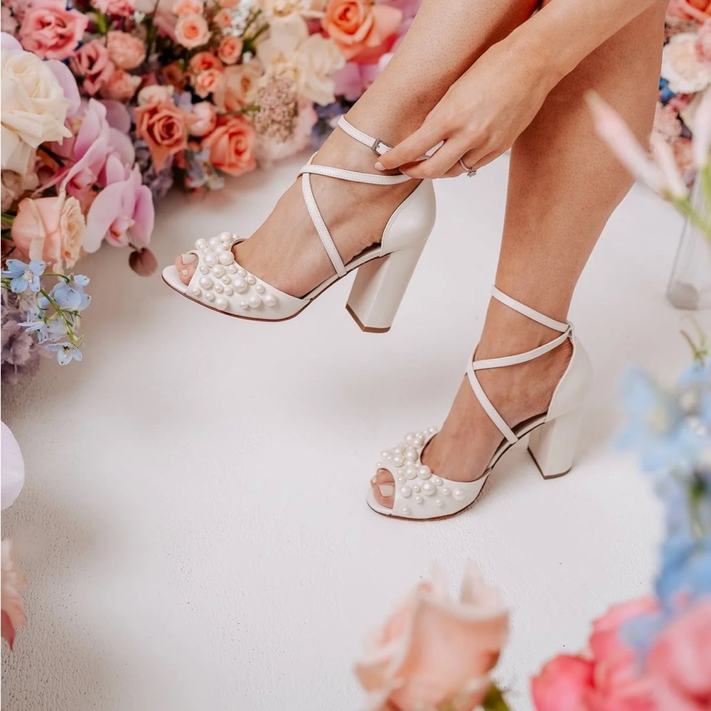 Charlotte Mills Henrietta Pearl Block Heels